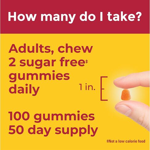 Nature Made Zero Sugar Vitamin C Gummies 250 mg per Serving, Immune & Antioxidant Support, 100 Sugar Free Gummies, 50 Day Supply in Saudi Arabia