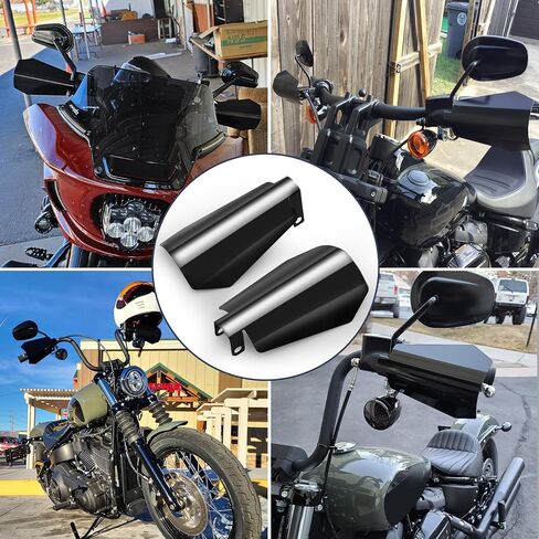 دراجة نارية Handguards Coffin قطع اليد الحرس كابل نمط مخلب متوافق مع Harley Sportster Street Glide Road King Electra Glide 2007-2023، أسود لامع in Kuwait