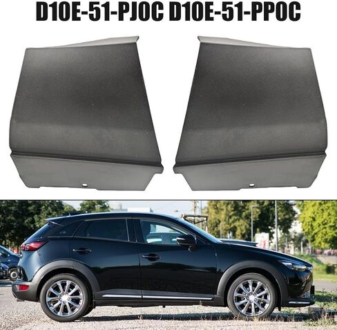 Front Lower Fender Trim Right And Left Side Fit For Mazda CX-3 2016-2021 OEM D10E-51-PJ0C/D10E-51-PP0C ABS Black in Saudi Arabia