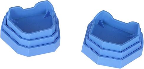 Dental Model Base Forming Kit, 6 Piece Professional Base Former Set, Blue Plastic Molds in Small Medium Large Sizes for Dental Casting and Trimming in Saudi Arabia