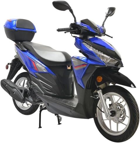 HHH Spider 200 Scooter EFI Fuel Injected Street Legal Scooter with 14" Rims (Blue) in Saudi Arabia