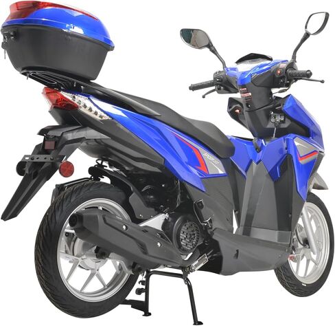 HHH Spider 200 Scooter EFI Fuel Injected Street Legal Scooter with 14" Rims (Blue) in Saudi Arabia