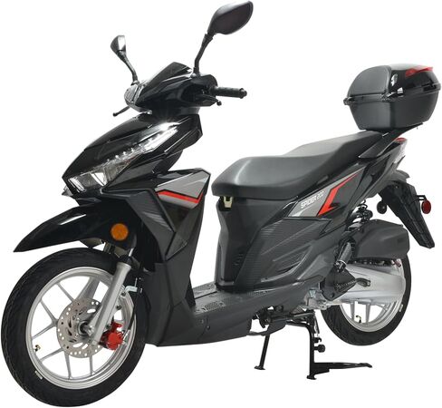 HHH Spider 200 Scooter EFI Fuel Injected Street Legal Scooter with 14" Rims (Blue) in Saudi Arabia