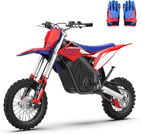 RFN Warrior Youth SX-E2 Electric Dirt Bike for Age 13+, 2000W Peak Motor,31 MPH Top Speed, 3-Speed Modes, 48V 20AH,26 Miles Range,14"/12" F/R Wheels, Dirt Bike with Dual Hydraulic Disc Brakes. in Saudi Arabia