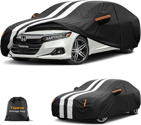Multi-Layer Car Cover Custom Fit for BMW 6 Series 640i 650i M6 (2012-2026), 100% Waterproof All Weather for Automobiles, Gift with Towel, Heavy Duty Car Covers for Rain Sun UV Protection with Zipper. in Saudi Arabia