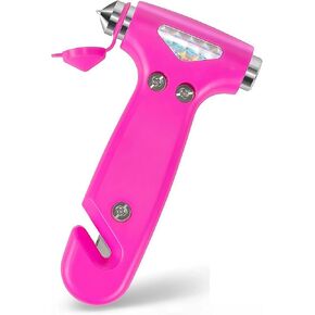 Car Safety Hammer with Seat Belt Cutter, 3-in-1 Emergency Escape Tool with Window Breaker, Auto Safety Kit for Women Men and Family in Saudi Arabia