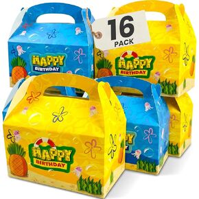 Camtoms 16pcs Party Favor Boxes, Birthday Party Bags, Goodie Bags, Candy Bags, Birthday Supplies, Small Gift Boxes in Saudi Arabia