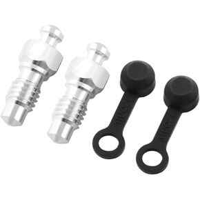 harayaa 2 Pieces Brake Bleed Screws Lightweight Titanium Alloy Hydraulic Caliper Bleeder with Rubber Easy Install Replacement Suitable for Mountain in Kuwait