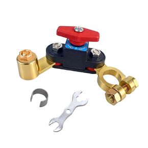 Top Post Battery Disconnect Switch, 12V/24V Heavy Duty Battery Cut Off Switch with Red Knob & Installation Wrench, Anti-Theft Master Kill Switch for Car, RV, Boat, Truck, and Marine Vehicles in Saudi Arabia