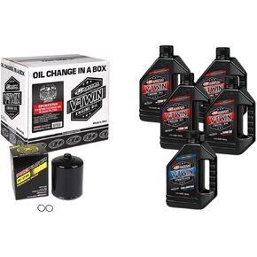 Maxima Racing Oil Complete 3-Hole Oil Change Kit for 1984-2024 Harley-Davidson Models, 2017-Up Harley M8, Black Oil Filter in Saudi Arabia