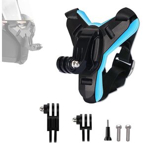خوذة الذقن جبل لSchuberth E1/R2/S2، خوذة عالمية حزام الذقن جبل لكاميرا العمل، خوذة تمديد تركيب حامل الملحقات المرفقة عدة، أسود in Kuwait