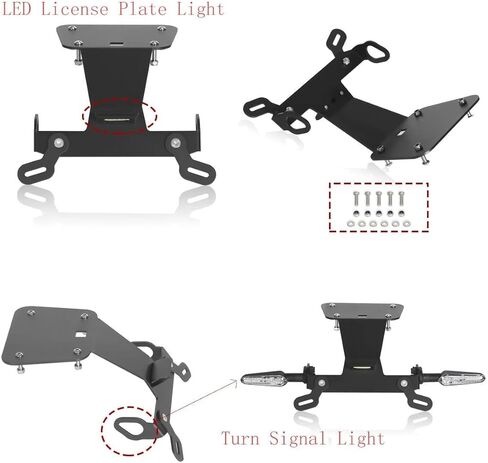 مجموعة إزالة الحاجز MT03 YZF R3 مع إشارات الانعطاف LED، دعامة حامل لوحة الترخيص الخلفية مرتبة متوافقة مع Yamaha MT-03 MT25 2020-2026، YZF-R3 YZF-R25 2020-2026 in Kuwait
