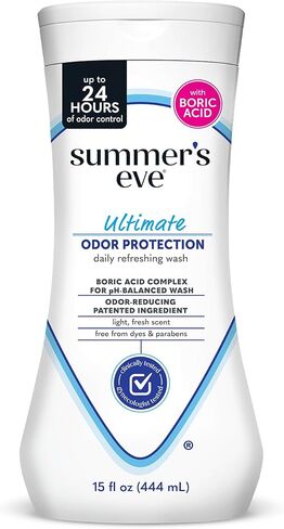 Summer's Eve, Ultimate Odor Control, Feminine Body Wash with Boric Acid, Removes Odor, Feminine Wash with pH Balance, 15 Fl Oz in Saudi Arabia