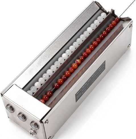 Electric Beading Machine, 2-Channel Beading Machine, 1.5-17 mm Beading Range, Adjustable Automatic Needle Alignment, Used for Jewelry Design, Bracelet and Necklace Making in Saudi Arabia