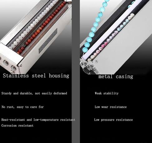 Electric Beading Machine, 2-Channel Beading Machine, 1.5-17 mm Beading Range, Adjustable Automatic Needle Alignment, Used for Jewelry Design, Bracelet and Necklace Making in Saudi Arabia