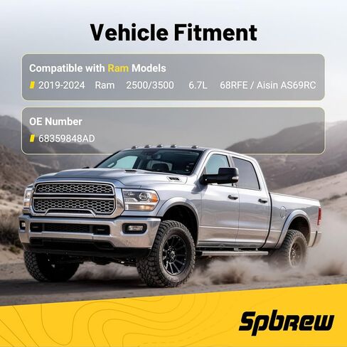Transmission Thermal Bypass Valve Upgrade Kits Fits for Ram 2500 3500 2019-2024 6.7L Cummins Diesel with 68RFE / Aisin AS69RC in Saudi Arabia