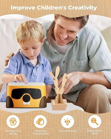 Cardboard Cutter for Kids – Safe Bladeless DIY Construction Kit for Children Ages 3+, Educational STEM & STEAM Craft Tool for Boys & Girls, Creative Upcycled Hands-On Learning Project Set in Saudi Arabia