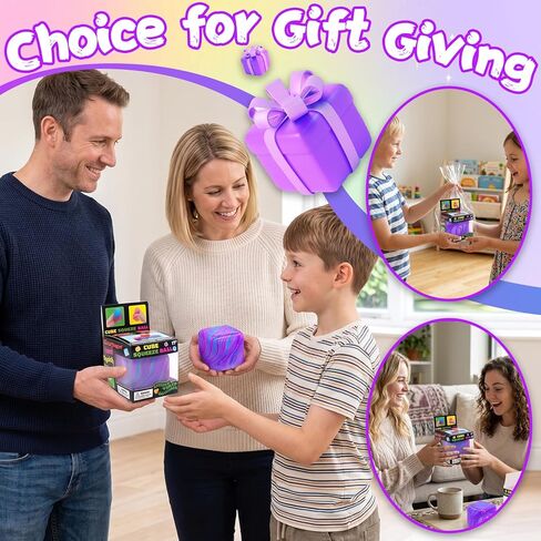 Nice Cube Fidget Squishy Toy,Dough Stress Balls Soft,Slow Rising Maltose Ice Cube Toys,Stretchy Squeeze Anxiety Relief Sensory & Focus,Classroom Prize Party Gifts Stuffers for Kids Teen Adults Autism in Saudi Arabia