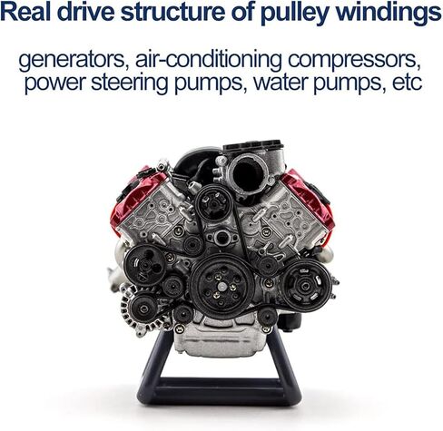 مجموعات محركات V8 صغيرة تعمل، مجموعة نماذج محرك الاحتراق MAD RC للبالغين للبناء، مناسبة لطراز السيارة AX90104 SCX10Ⅱ Capra VS4-10 Pro/Ultra in Kuwait