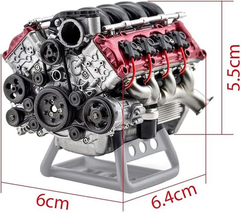 مجموعات محركات V8 صغيرة تعمل، مجموعة نماذج محرك الاحتراق MAD RC للبالغين للبناء، مناسبة لطراز السيارة AX90104 SCX10Ⅱ Capra VS4-10 Pro/Ultra in Kuwait