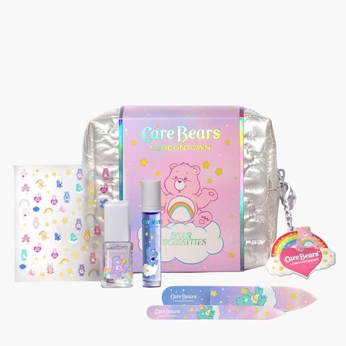 مجموعة العناية بالأظافر Care Bears TM من LONDONTOWN Bear Necessities - خافي عيوب الأظافر، وزيت البشرة، وملصقات الأظافر، ومبرد زجاجي، تأتي في حقيبة هدايا in Kuwait