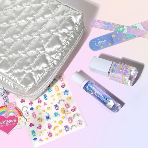 مجموعة العناية بالأظافر Care Bears TM من LONDONTOWN Bear Necessities - خافي عيوب الأظافر، وزيت البشرة، وملصقات الأظافر، ومبرد زجاجي، تأتي في حقيبة هدايا in Kuwait