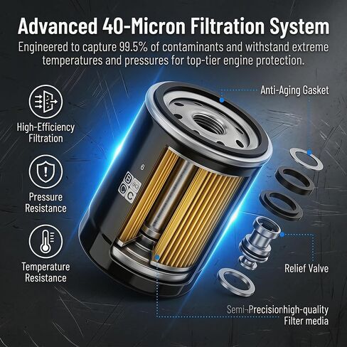2540086 Oil Filter for Polaris Ranger 700 800 900 1000 570 RZR 800 900 Ranger XP1000 900 General 1000 Victory Xpedition ATV/Motorcycle/Snowmobile/Watercraft # 2540122 2540006 in Saudi Arabia