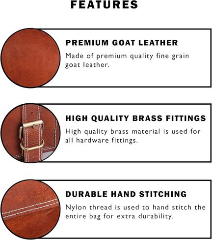 MaheTri Office Best Leather Laptop Bag for Men Large Leather Briefcase Bag Men 18" es Padding For Laptop | Ideal for gifts | Gift for him in Saudi Arabia