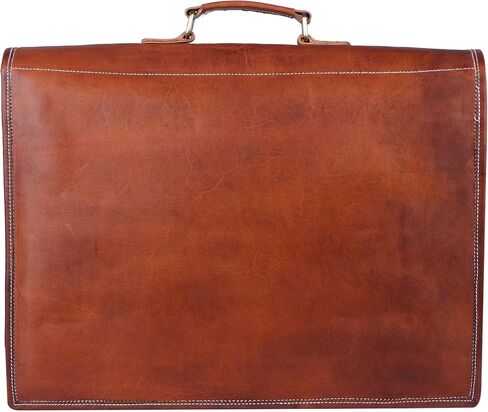 MaheTri Office Best Leather Laptop Bag for Men Large Leather Briefcase Bag Men 18" es Padding For Laptop | Ideal for gifts | Gift for him in Saudi Arabia