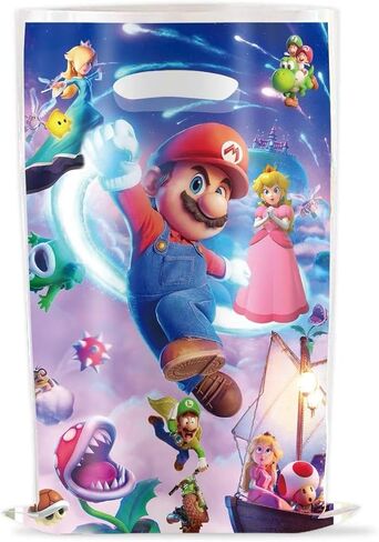 30Pc Theme Party Gift Bags For Mario, Birthday Party Supplies For Mario in Saudi Arabia