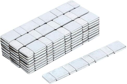 موازن إطارات العجلات، 5 جم + 10 جم × 25 شريطًا 60 جم/2.12 أونصة كتل موازنة معدنية لاصقة على محور العجلة تلتصق على ميزان وزن إطارات السيارة (5 جم + 10 جم × 25 شريطًا) in Saudi Arabia