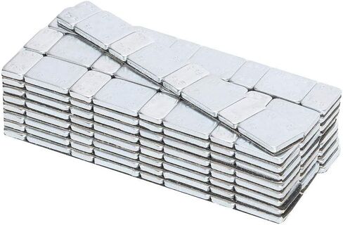 موازن إطارات العجلات، 5 جم + 10 جم × 25 شريطًا 60 جم/2.12 أونصة كتل موازنة معدنية لاصقة على محور العجلة تلتصق على ميزان وزن إطارات السيارة (5 جم + 10 جم × 25 شريطًا) in Saudi Arabia