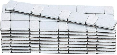 موازن إطارات العجلات، 5 جم + 10 جم × 25 شريطًا 60 جم/2.12 أونصة كتل موازنة معدنية لاصقة على محور العجلة تلتصق على ميزان وزن إطارات السيارة (5 جم + 10 جم × 25 شريطًا) in Saudi Arabia