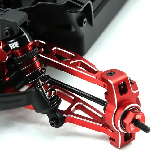 مجموعة توجيه ذراع المفصل الأمامي والخلفي من الألومنيوم من Hobby لشاحنة ARRMA Mini Kraton 3S Speed ​​Truck-ARA2508 - أرجواني (مفصل أمامي أحمر) in Kuwait