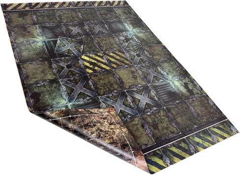 بساط معركة شبكي مزدوج الجوانب لألعاب الحرب لفريق WH40K Kill Team 30 بوصة × 22 بوصة/606 مم × 703 مم - مصنوع من الجلد الصناعي، بسُمك 1.1 مم (على الوجهين) in Kuwait