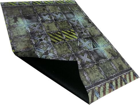 بساط معركة شبكي مزدوج الجوانب لألعاب الحرب لفريق WH40K Kill Team 30 بوصة × 22 بوصة/606 مم × 703 مم - مصنوع من الجلد الصناعي، بسُمك 1.1 مم (على الوجهين) in Kuwait