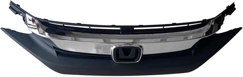Civic Front Bumper Cover Grille Kit Compatible with 2016 2017 2018 Ho-nda Civic LX/EX/DX USA Built With Fog Lights Without Sensor Holes in Saudi Arabia