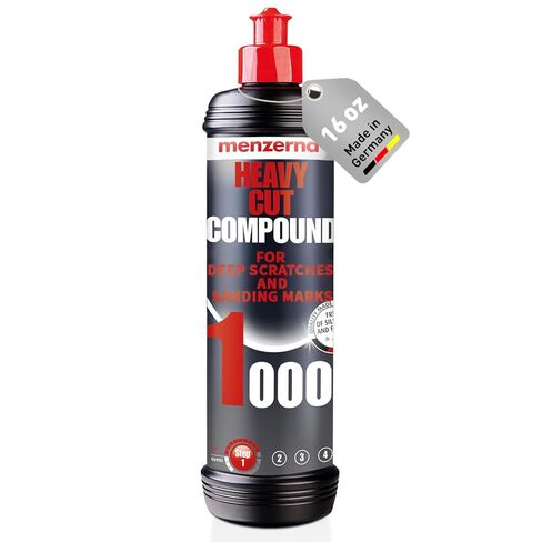 Menzerna Heavy Cut Compound 1000 8 fl oz - Car polish for the speedy removal of deep scratches using foam polishing pads in Saudi Arabia