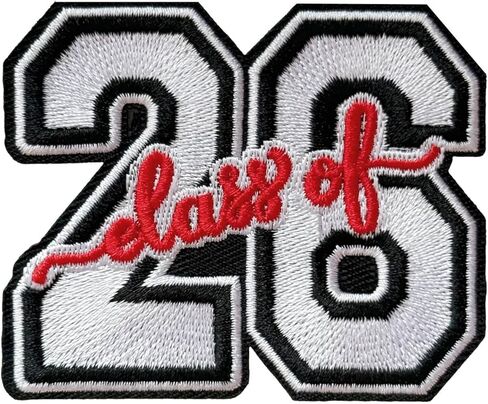 Class of 2026 Senior Graduation Student Patch, Iron-on/Sew-on Funny Patch Embroidered Applique Patches Badge for Clothing, Jackets, Backpacks, Hats, Jeans, DIY Accessories & Crafts, Bags in Saudi Arabia