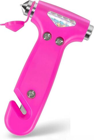 Car Safety Hammer with Seat Belt Cutter, 3-in-1 Emergency Escape Tool with Window Breaker, Auto Safety Kit for Women Men and Family in Saudi Arabia