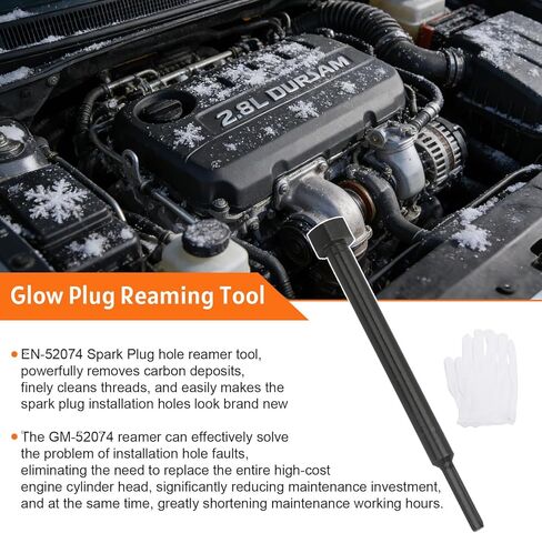 أداة توسيع التجويف GM-52074 EN-52074 OTC-7223 متوافقة مع محركات Duramax 6.6L 3.0L 2.8L، وإزالة تراكم الكربون وأداة تنظيف الخيط المتوهج in Kuwait