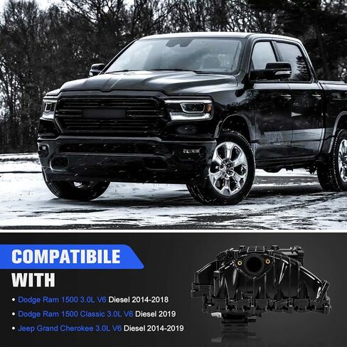 68492577AA مشعب السحب مع المحرك والمستشعر متوافق مع Ram 1500 3.0L V6 ديزل 2014-2018، جيب جراند شيروكي 2014-2019 استبدل 68211167AA 68211206AC 68535767AA in Kuwait