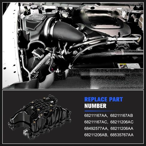 68492577AA مشعب السحب مع المحرك والمستشعر متوافق مع Ram 1500 3.0L V6 ديزل 2014-2018، جيب جراند شيروكي 2014-2019 استبدل 68211167AA 68211206AC 68535767AA in Kuwait