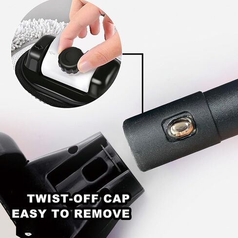 Car Wash Mop with Long Handle 15° Curved Extension Microfiber Scratch-Free Car Wash Brush with 1300GSM Thickened Drying Towel & Soft Bristle Tire Brush Complete Car Wash Kit (White & Grey) in Saudi Arabia
