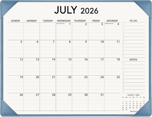 Desk Calendar 2026-2027 with Desk Mat – July 2026 to December 2027, 22"x17" Large Desk Pad Calendar, Monthly Big Desktop Calendar for Home Office School (Apricot) in Saudi Arabia