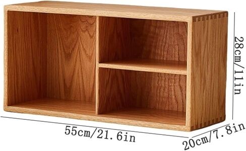Bookcase Desk Multipurpose Bookshelf Organiser Wooden Tabletop Storage File Rack Modern in Saudi Arabia