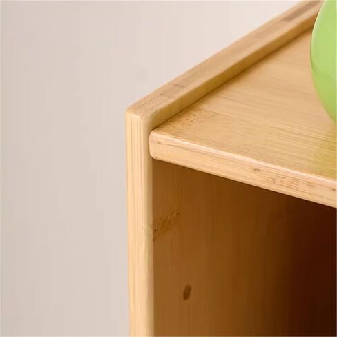 Bookcase Large Capacity Bamboo Bookshelf Tabletop Office Multi-Story Minimalist Storage Rack Modern in Saudi Arabia