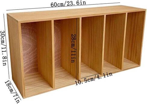 Bookcase Distressed Five Tiers Desk Wooden Bookshelf Retro Storage Rack for Home Office Dormitor Modern in Saudi Arabia