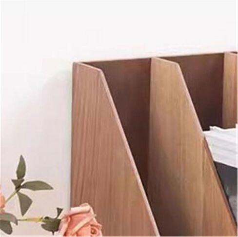 خزانة الكتب سطح المكتب الرأسي ملفات A4 رف تخزين خشبي بساطتها رف الكتب ثلاث مقصورات حديثة in Saudi Arabia