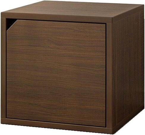 Bookcase Small Tabletop Artificial Board Bookshelf Square with Door Storage Rack for Office Study Modern in Saudi Arabia